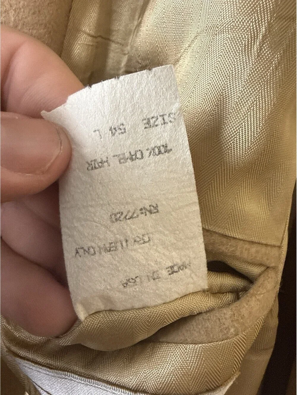 Vintage REPP Ltd 100% Camel Hair Blazer Sport Coat 54L Tan Made USA Classic